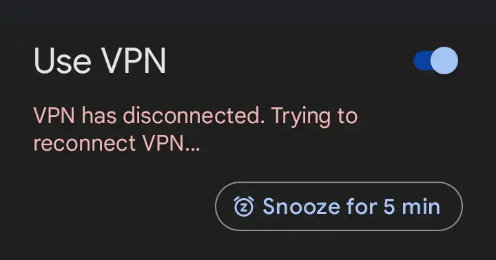 Google VPN not connecting