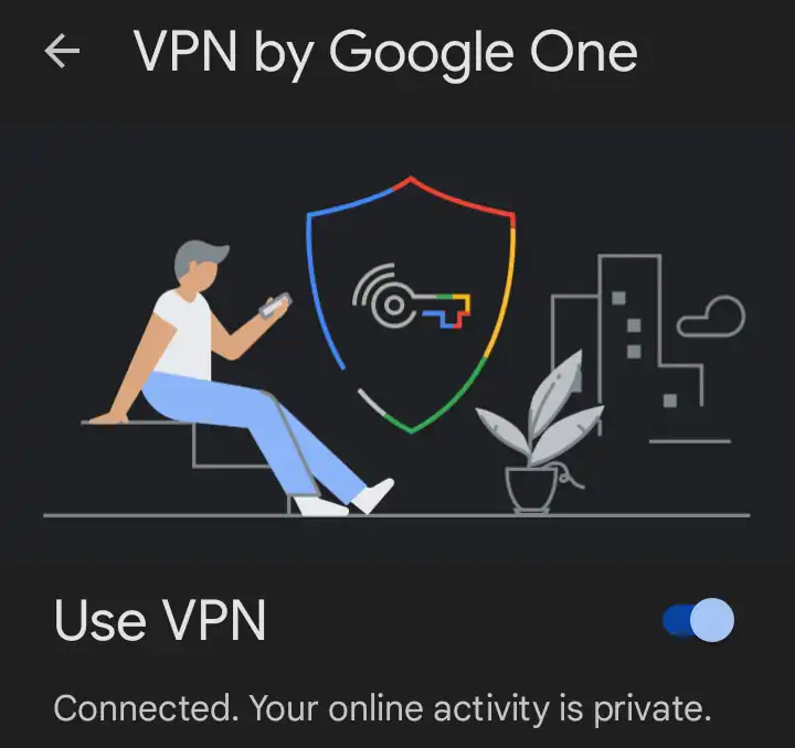 Use VPN connected