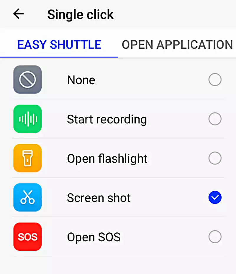 Settings to switch off screenshot on Android Umidigi