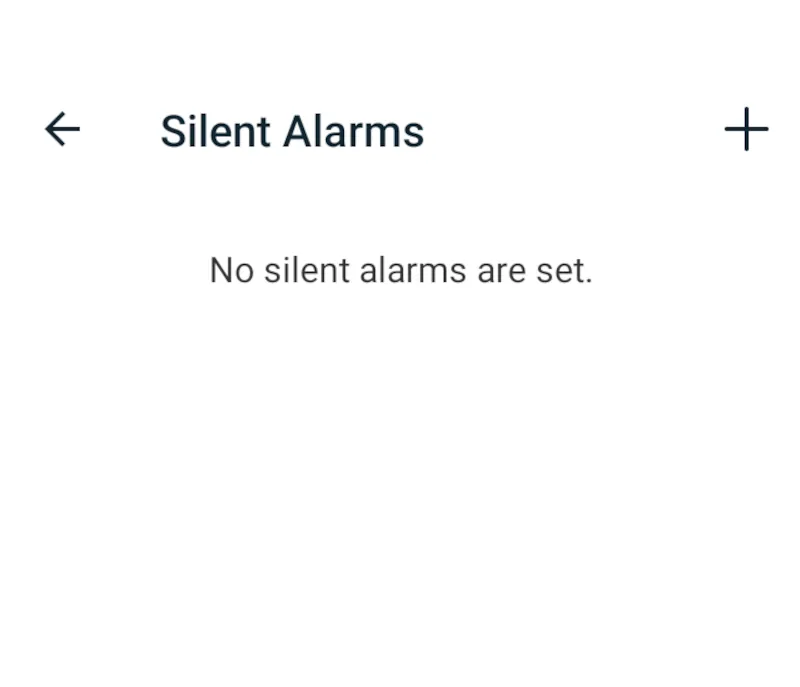 No Silent Alarms set 