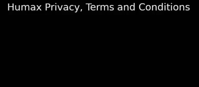 Humax Terms and Conditions Blank.