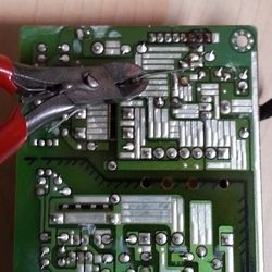 trim capacitor leads after soldering