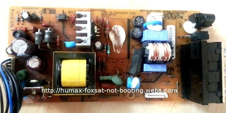 faulty capacitor removed from board