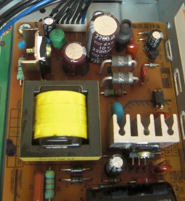 new capacitors fitted to humax board