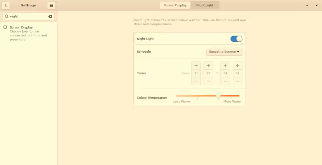 Ubuntu has a pinky orangey hue