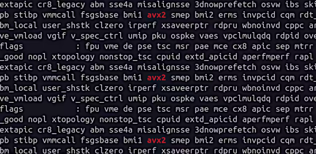 Does my processor support AVX2?