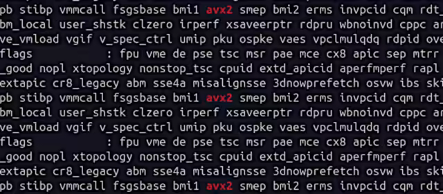 Does my processor support AVX2?