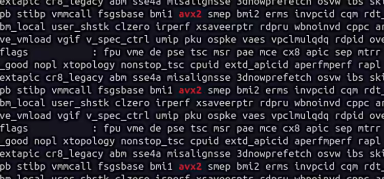 Does my processor support AVX2?