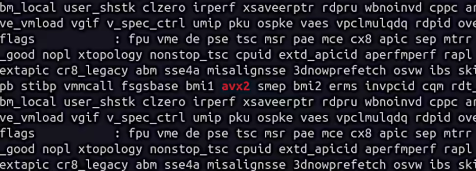 Does my processor support AVX2?