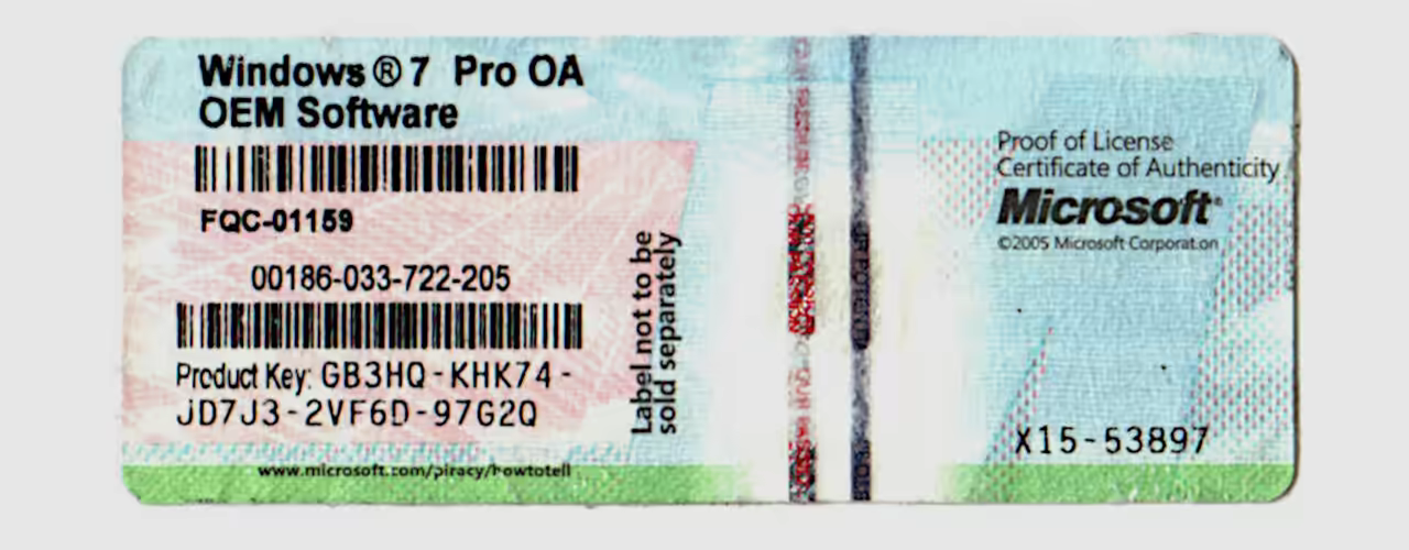Windows 7 professional keys