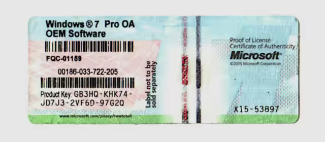 Windows 7 professional keys