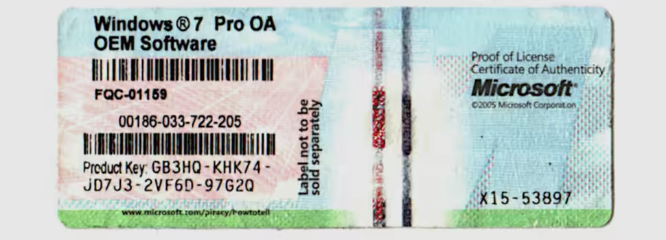 Windows 7 professional keys
